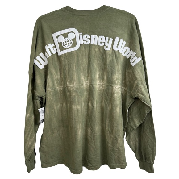 Disney Tops - Disney Spirit Jersey XL Walt Disney World Tie Dye Green Long Sleeve Shirt New
